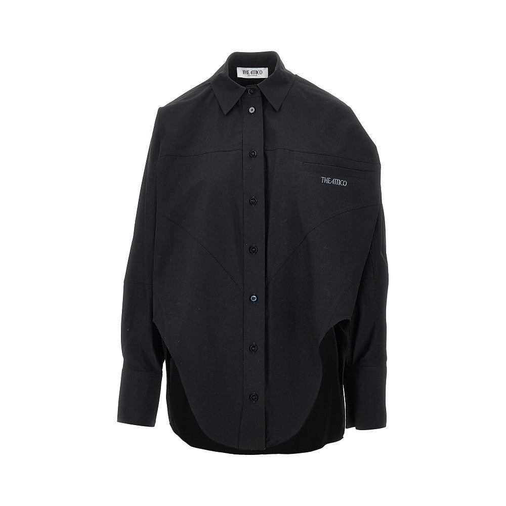 THE ATTICO 38 oversized shirt with moulded hem