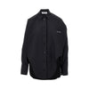 oversized shirt with moulded hem