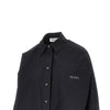 oversized shirt with moulded hem