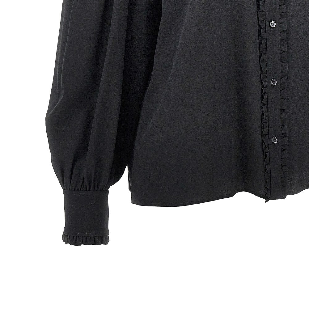 crêpe de chine and lace blouse