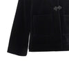 pankou closure velvet jacket