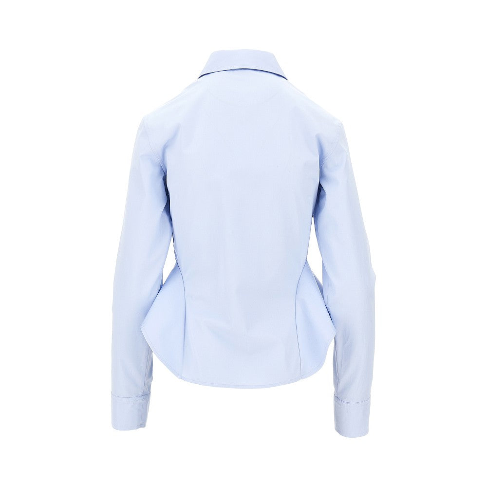 poplin basque shirt