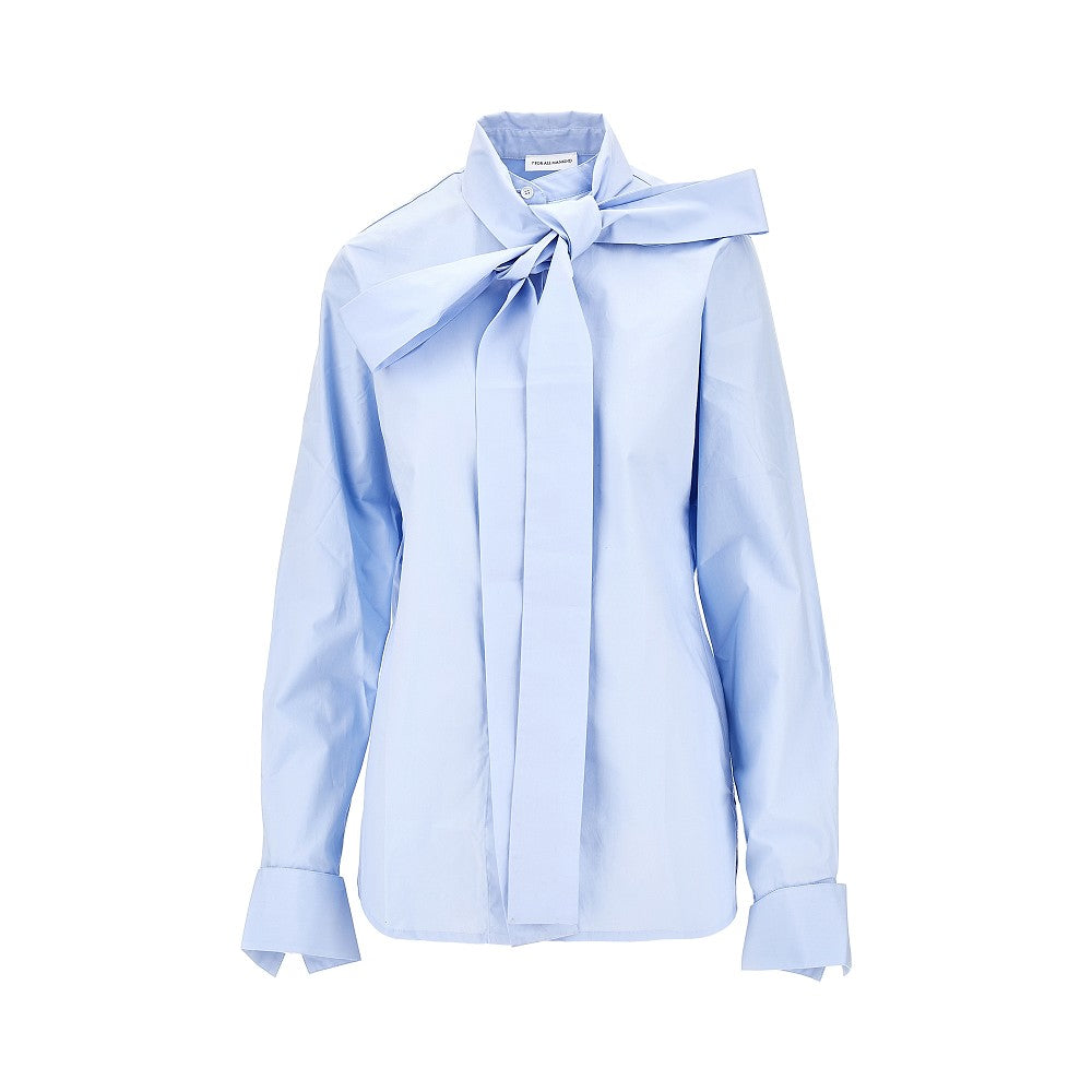 poplin shirt with bow