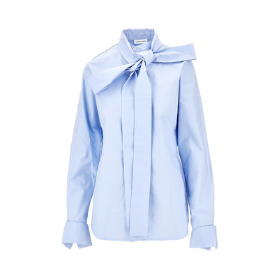 poplin shirt with bow