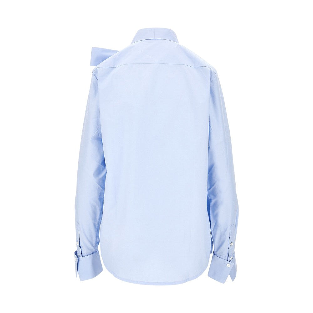 poplin shirt with bow