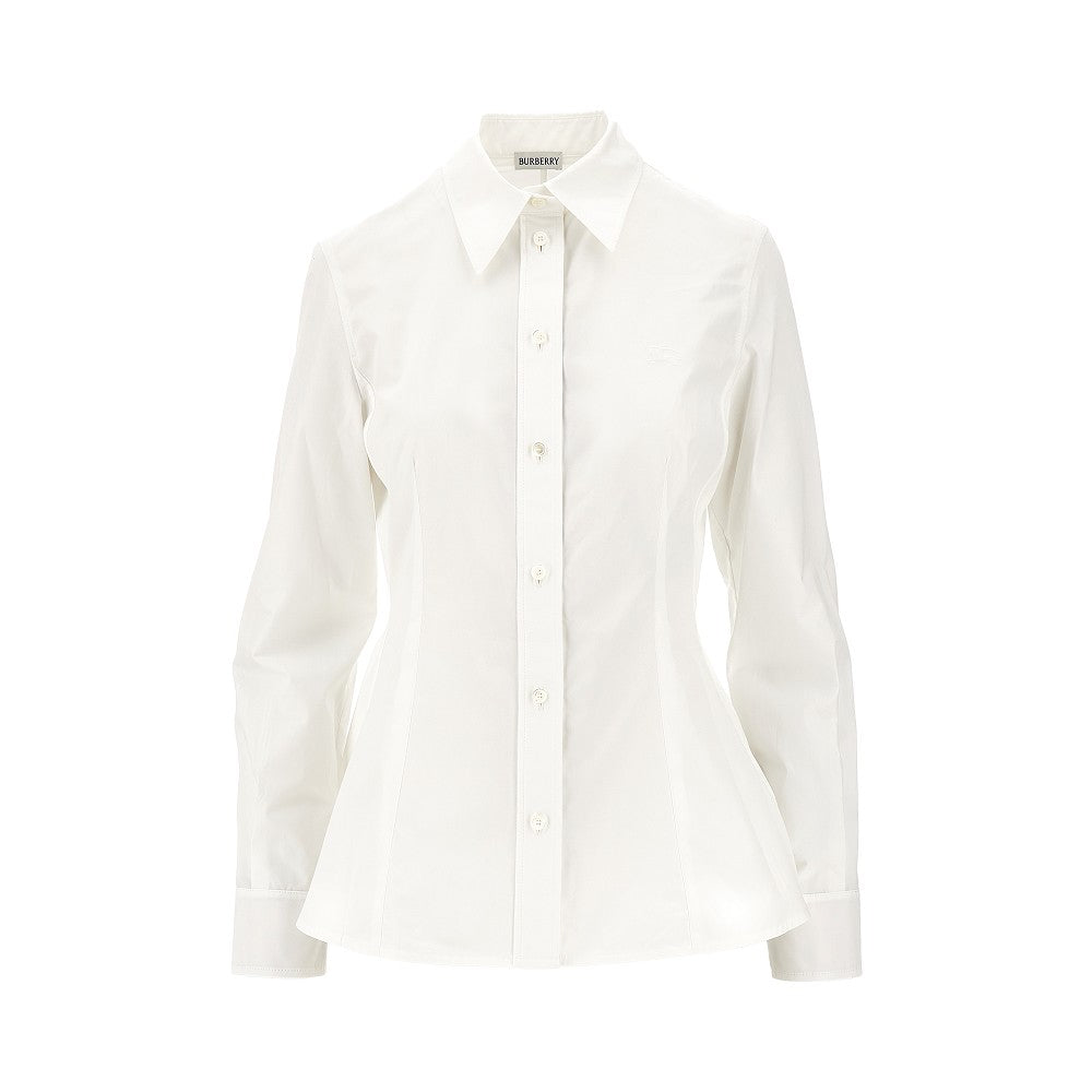 BURBERRY 8 poplin shirt with flared hem