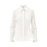 BURBERRY 8 poplin shirt with flared hem