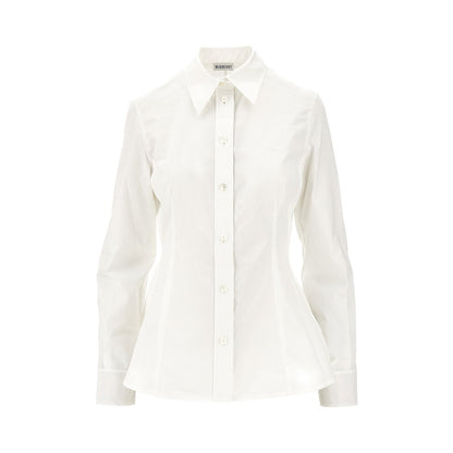 BURBERRY 8 poplin shirt with flared hem