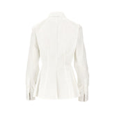 BURBERRY 8 poplin shirt with flared hem