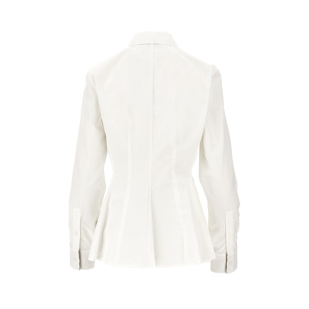 BURBERRY 8 poplin shirt with flared hem