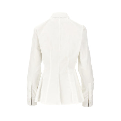 BURBERRY 8 poplin shirt with flared hem