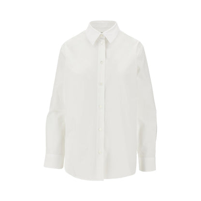 BURBERRY 6 poplin shirt with ekd embroidery