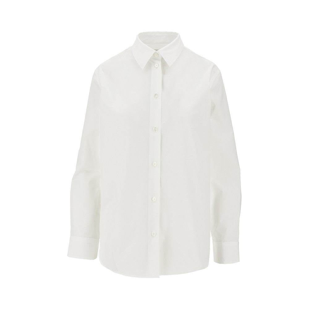 BURBERRY 6 poplin shirt with ekd embroidery
