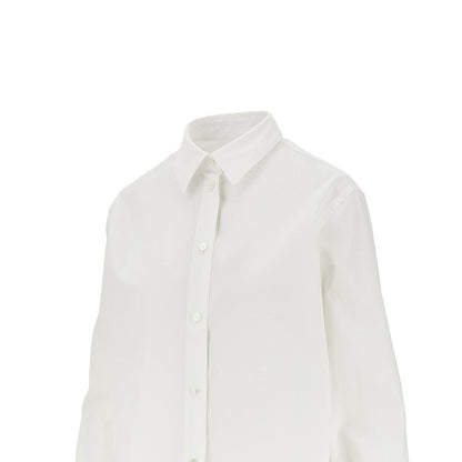 BURBERRY 6 poplin shirt with ekd embroidery