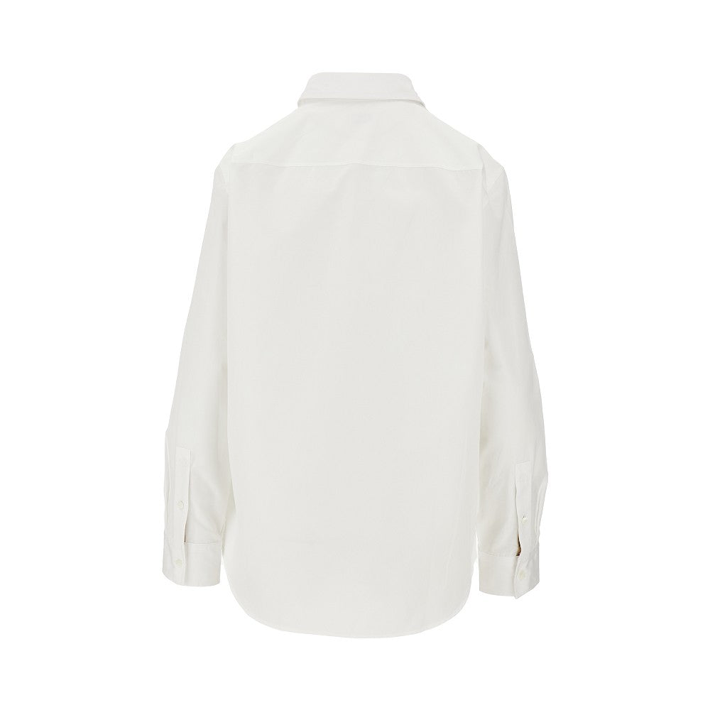 BURBERRY 6 poplin shirt with ekd embroidery