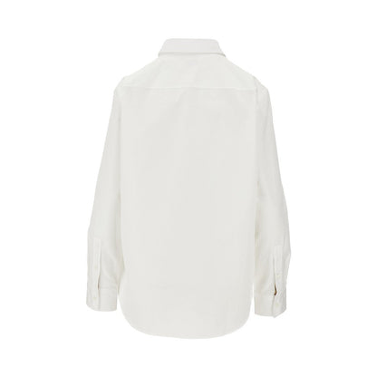 BURBERRY 6 poplin shirt with ekd embroidery