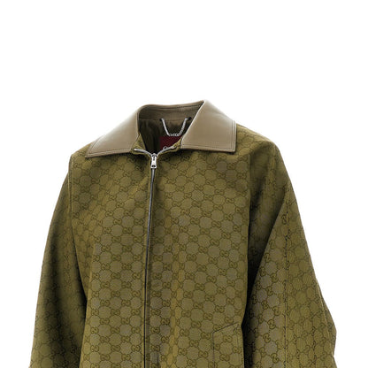 GUCCI 46 gg jacquard canvas blouson jacket