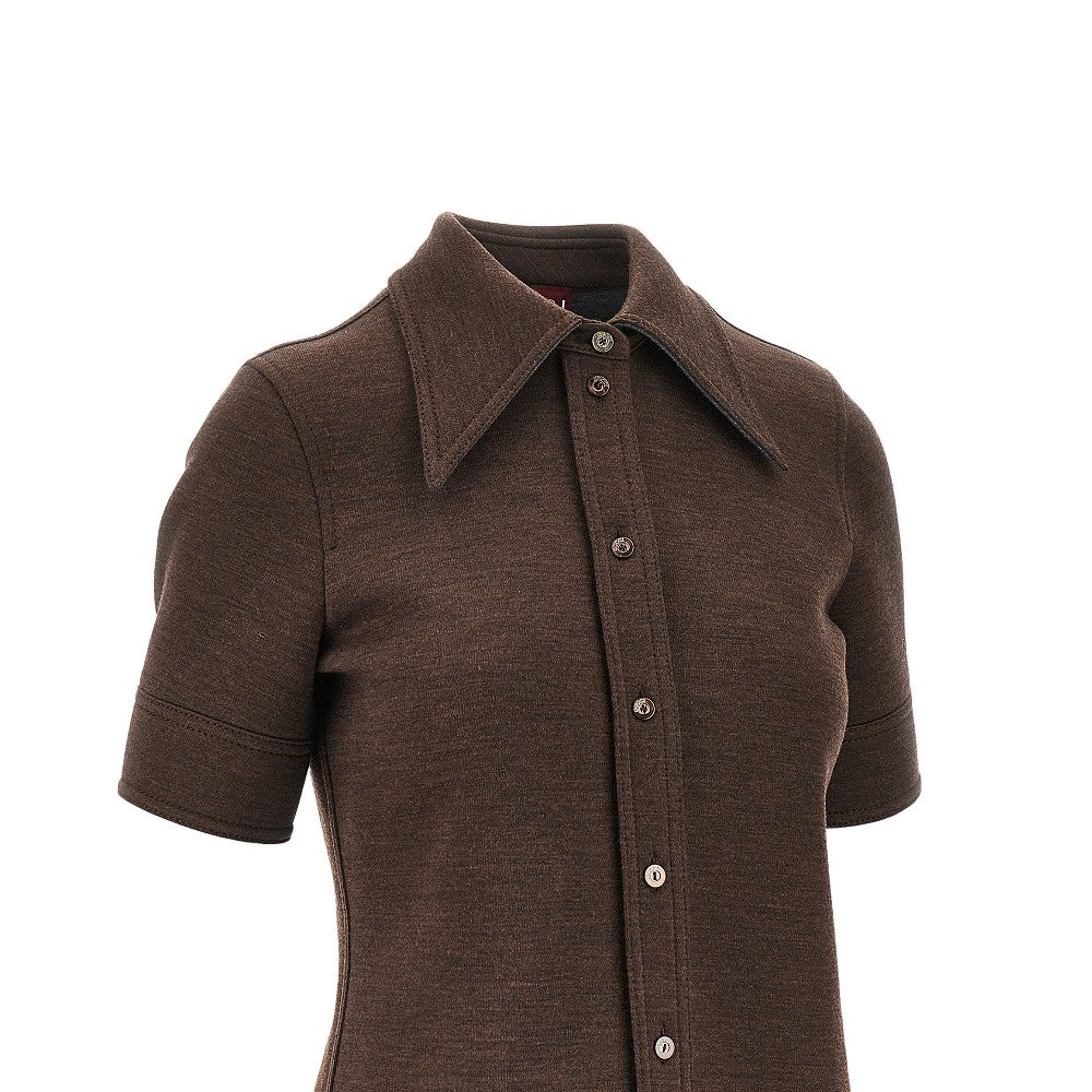GUCCI 44 wool-blend jersey shirt