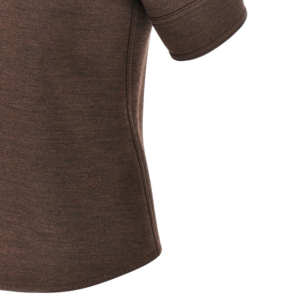 GUCCI 44 wool-blend jersey shirt