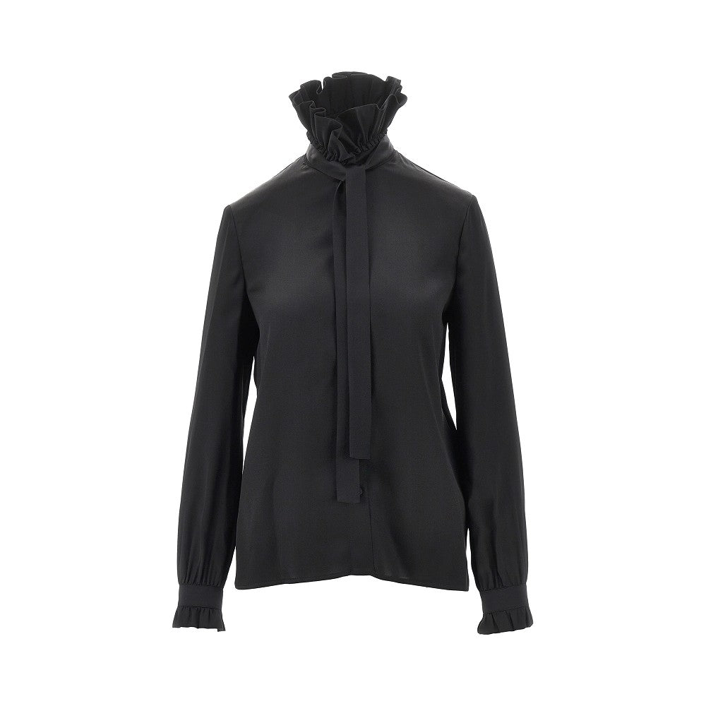 GUCCI 40 silk shirt with bow