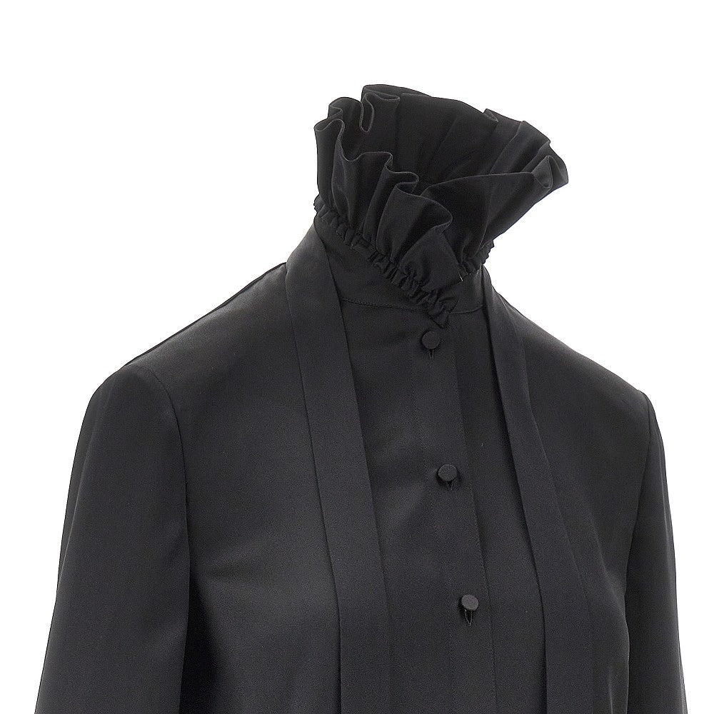 silk shirt with bow