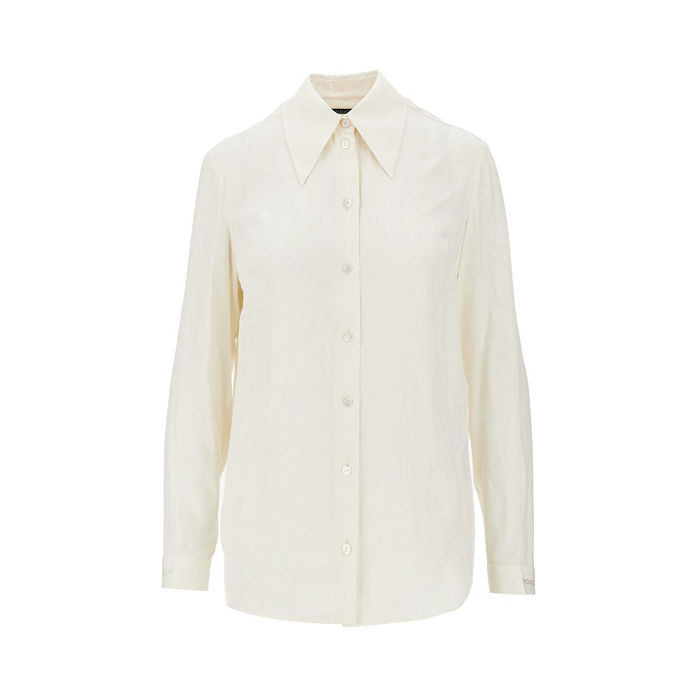 jacquard silk shirt
