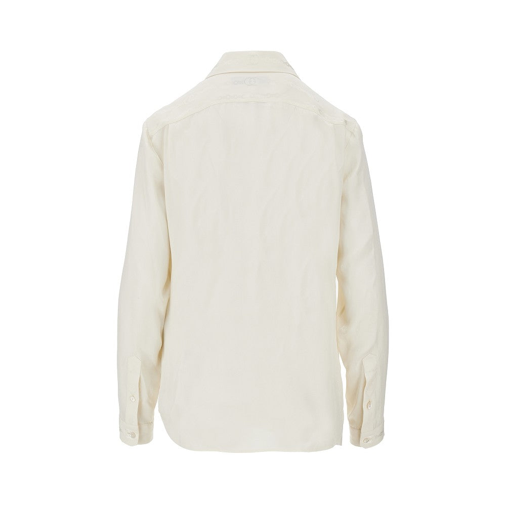 jacquard silk shirt