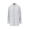 striped jacquard bayadère silk shirt