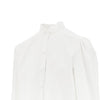 poplin shirt with tulle trimmings