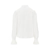 poplin shirt with tulle trimmings