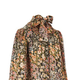 VALENTINO 42 floral crepe de chine blouse