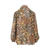 VALENTINO 42 floral crepe de chine blouse