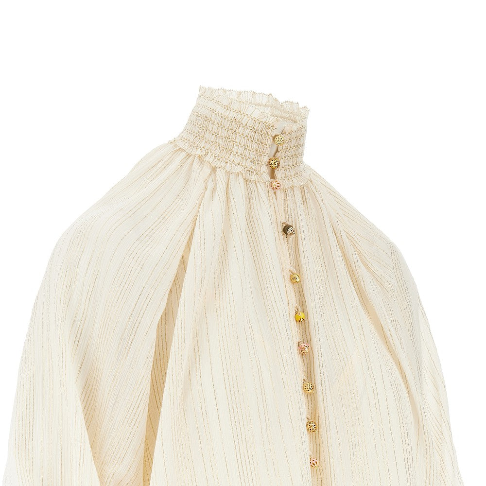 ZIMMERMANN II aster cotton and silk blouse