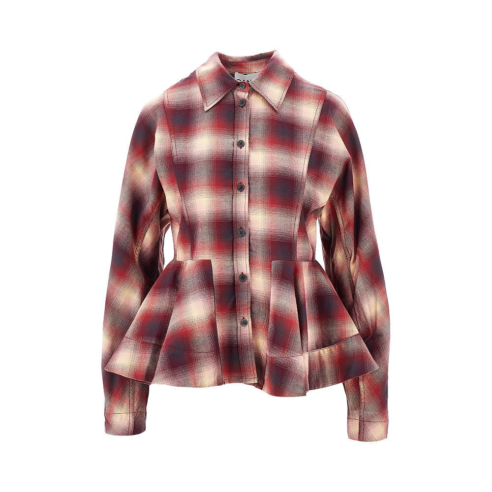 GANNI 36 cotton flannel shirt