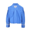 poplin shirt with logo embroidery
