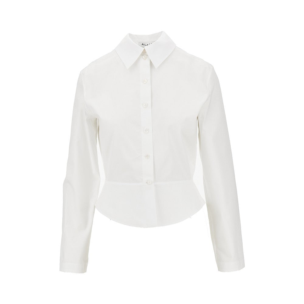 poplin basque shirt
