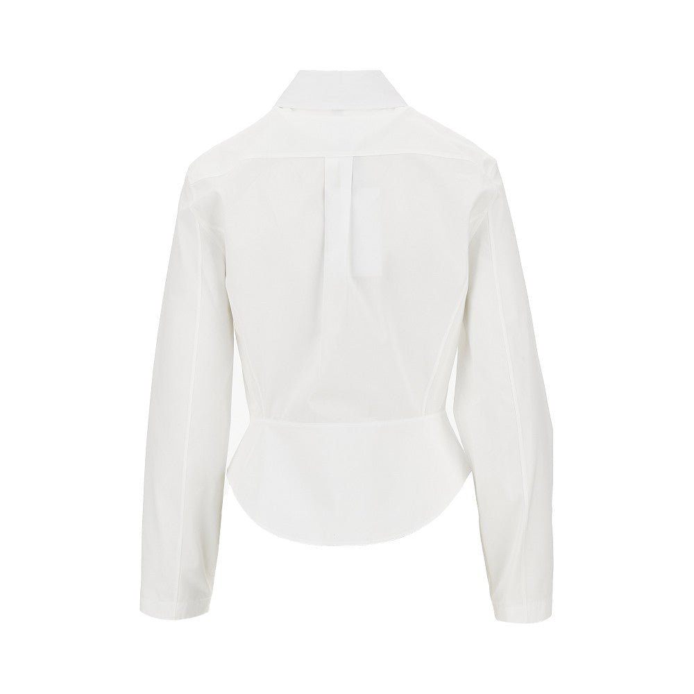 poplin basque shirt