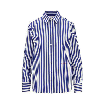 striped cotton poplin shirt