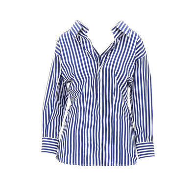 striped shirt with dropped shoulders