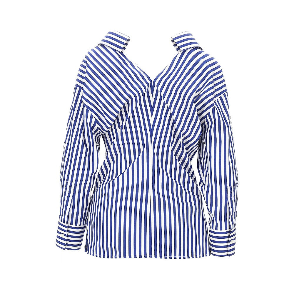 striped shirt with dropped shoulders