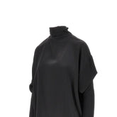 PHOEBE PHILO 40 stretch satin blouse with knotted neck