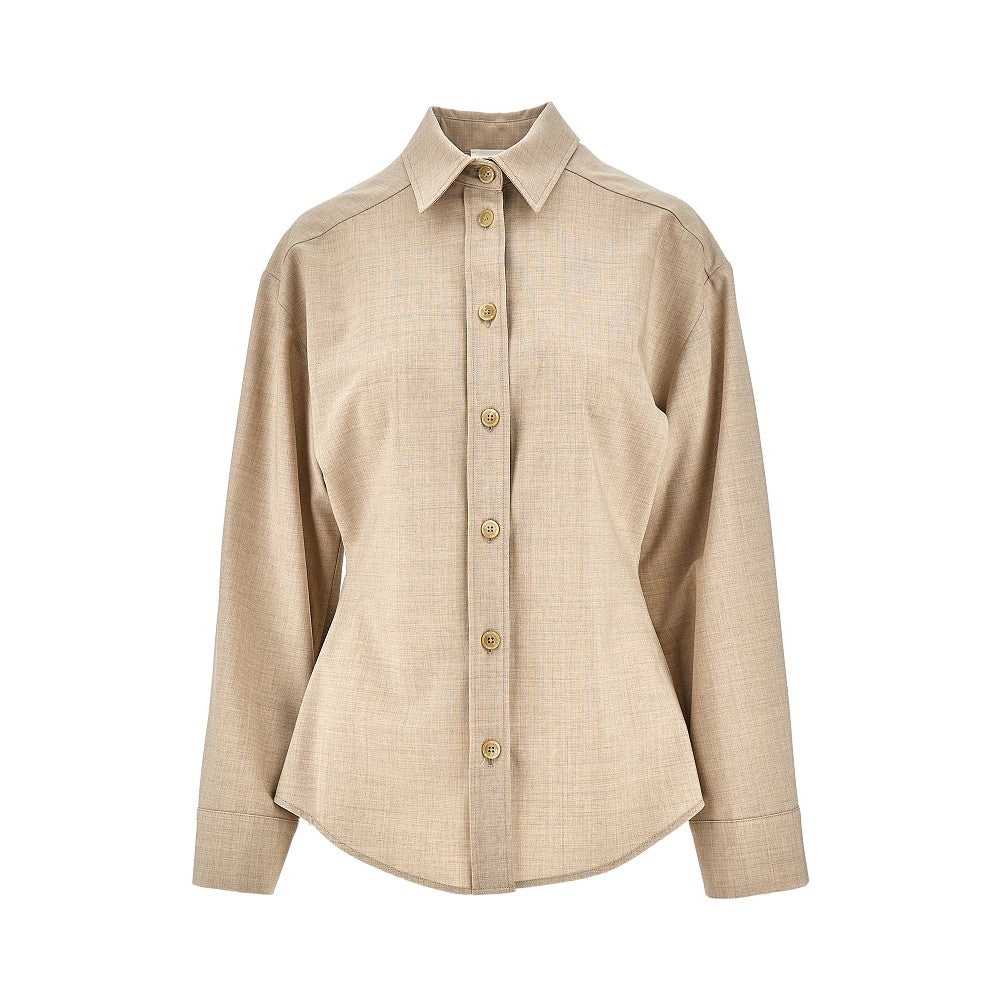 P.A.R.O.S.H. S stretch wool shirt