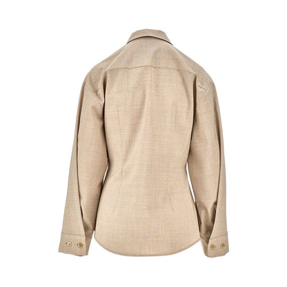 P.A.R.O.S.H. S stretch wool shirt