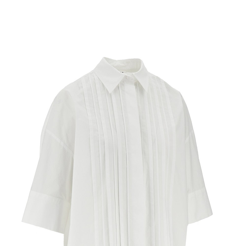 P.A.R.O.S.H. S pleated oversized poplin shirt