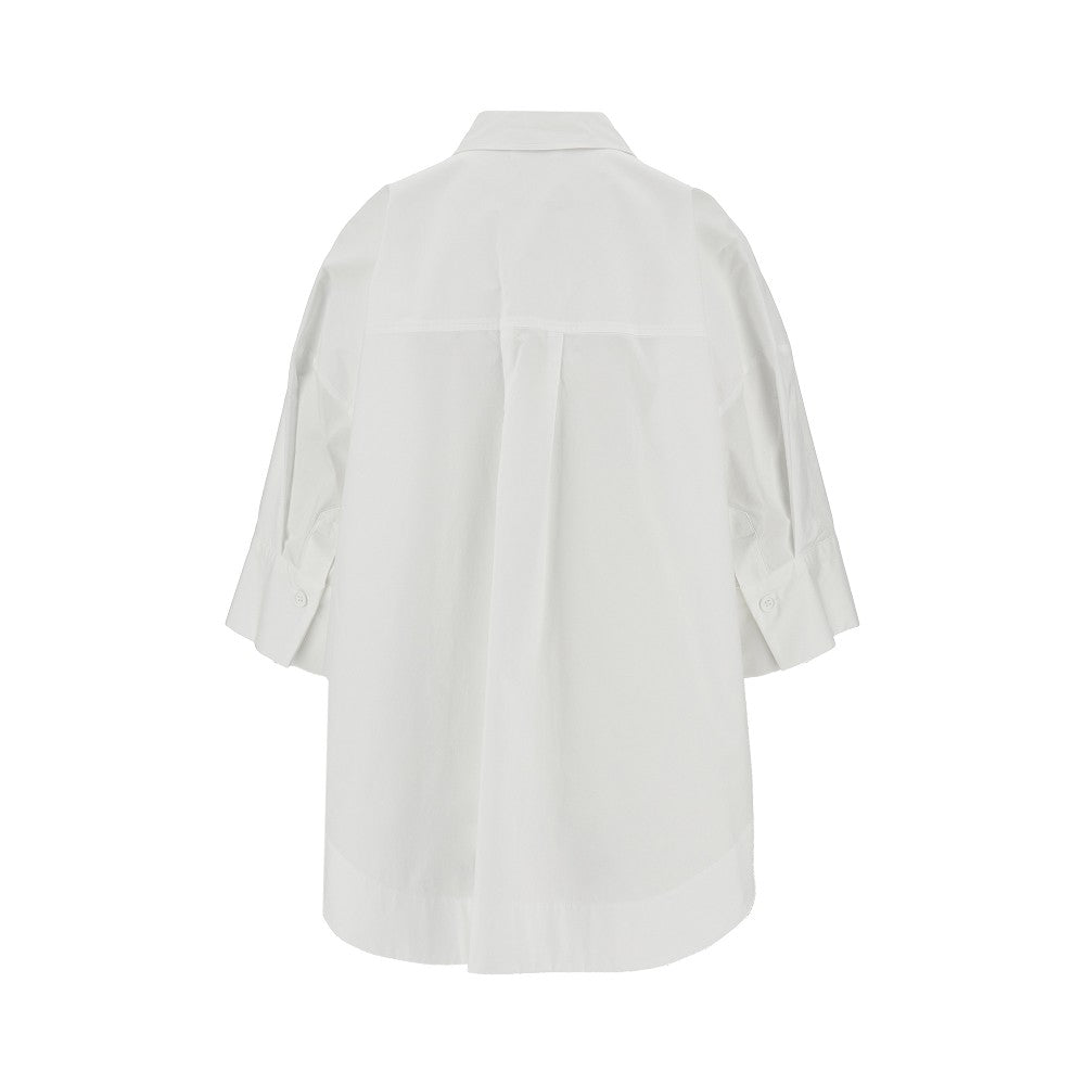 P.A.R.O.S.H. S pleated oversized poplin shirt