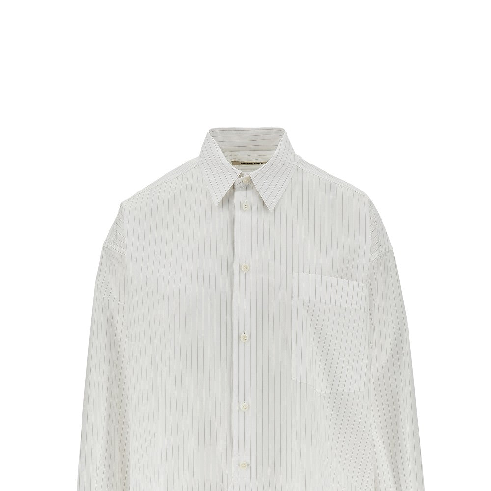 PHOEBE PHILO 36 pinstriped poplin relaxed shirt