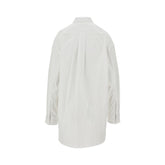 PHOEBE PHILO 36 pinstriped poplin relaxed shirt