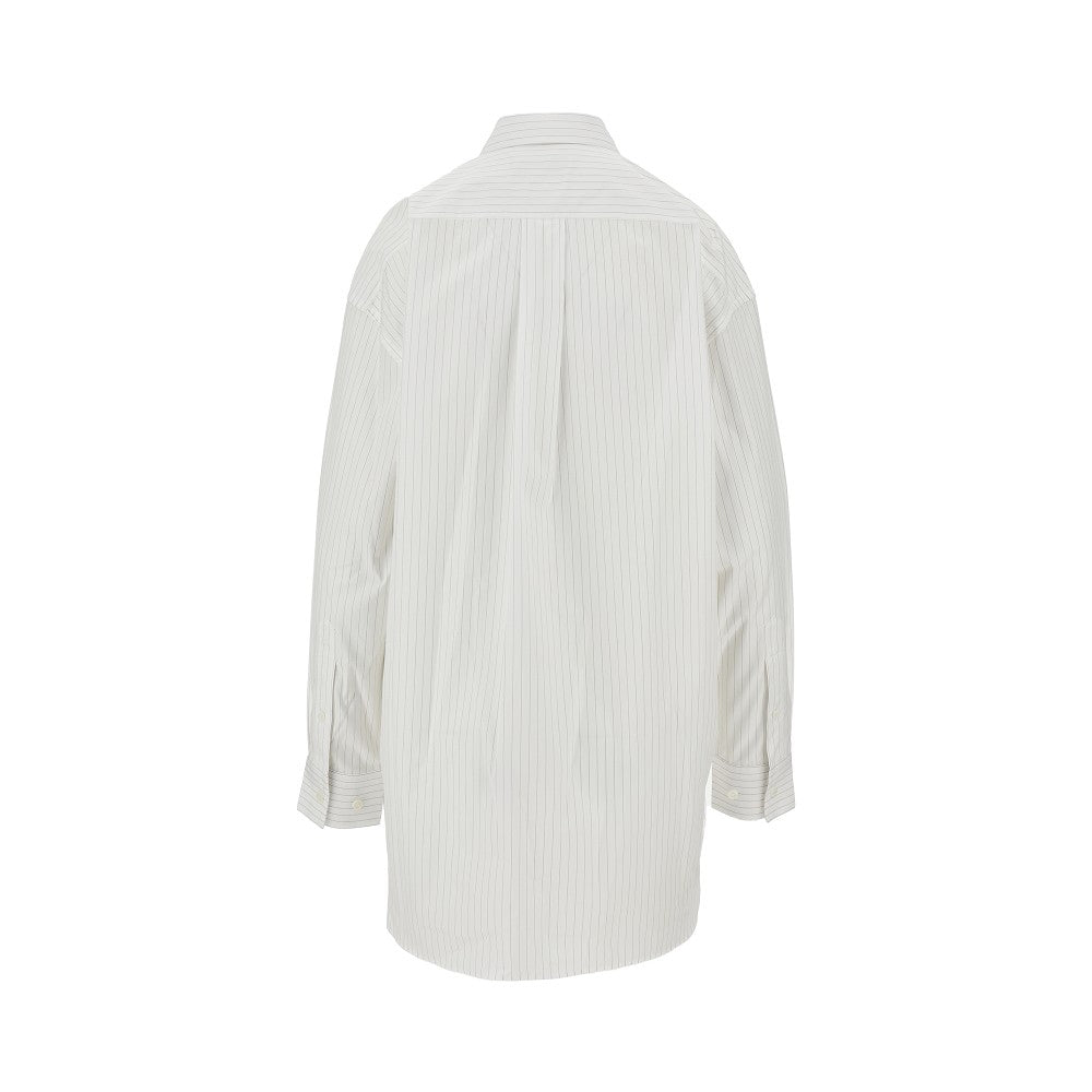 PHOEBE PHILO 36 pinstriped poplin relaxed shirt