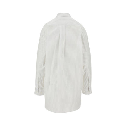 PHOEBE PHILO 36 pinstriped poplin relaxed shirt