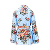 flowers print silk vanity shirt